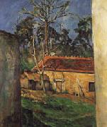 Paul Cezanne Farm Courtyard in Auvers oil painting picture wholesale